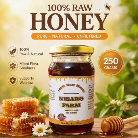 Raw honey 250gram jar