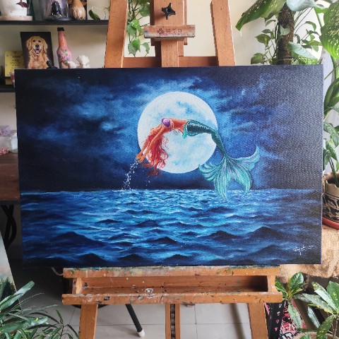 Chandrika - Oil on Canvas