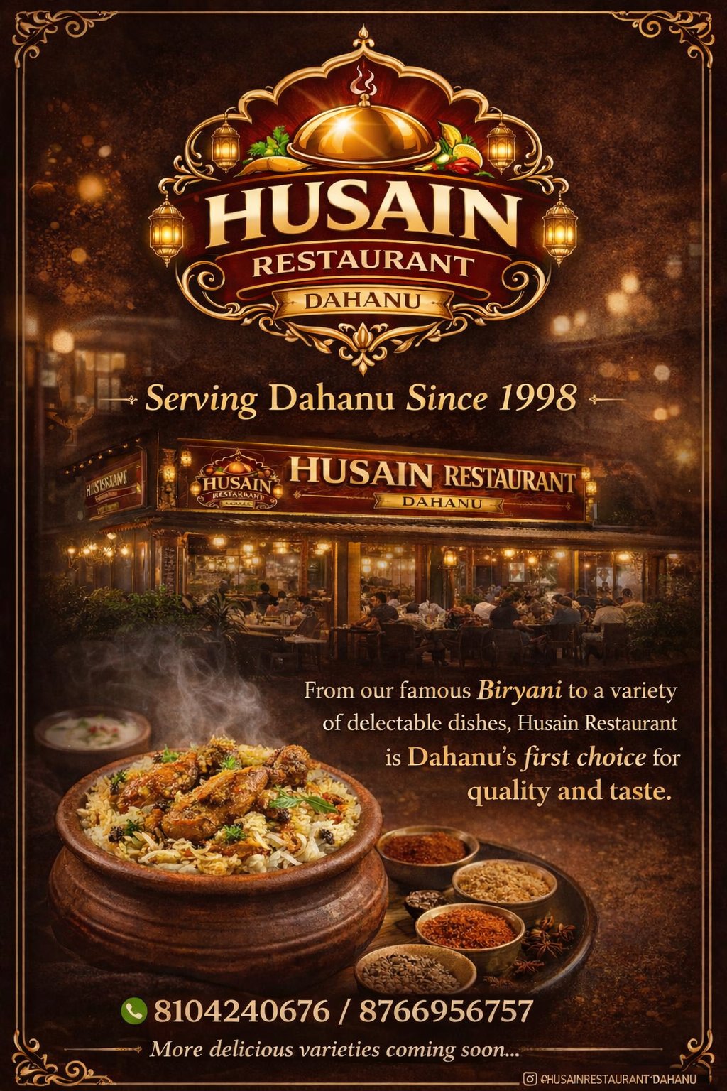 HUSAIN RESTAURANT DAHANU