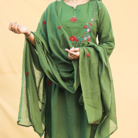 nyra green 3 piece set